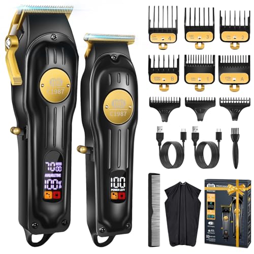 CIICII Mens Hair Clippers and Trimmers Set, Professional Cordless Barber Clippers for Hair Cutting Kit (Rechargeable USB Adjustable Beard & Hair Trimmer Haircut Kit) Clippers for Men DIY Home Salon - Image 1