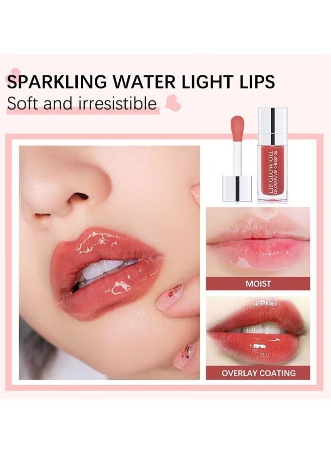 ibcccndc Lip Glow Oil Hydrating Texture For a Clear and Shiny Lips 007 Raspberry - Image 3