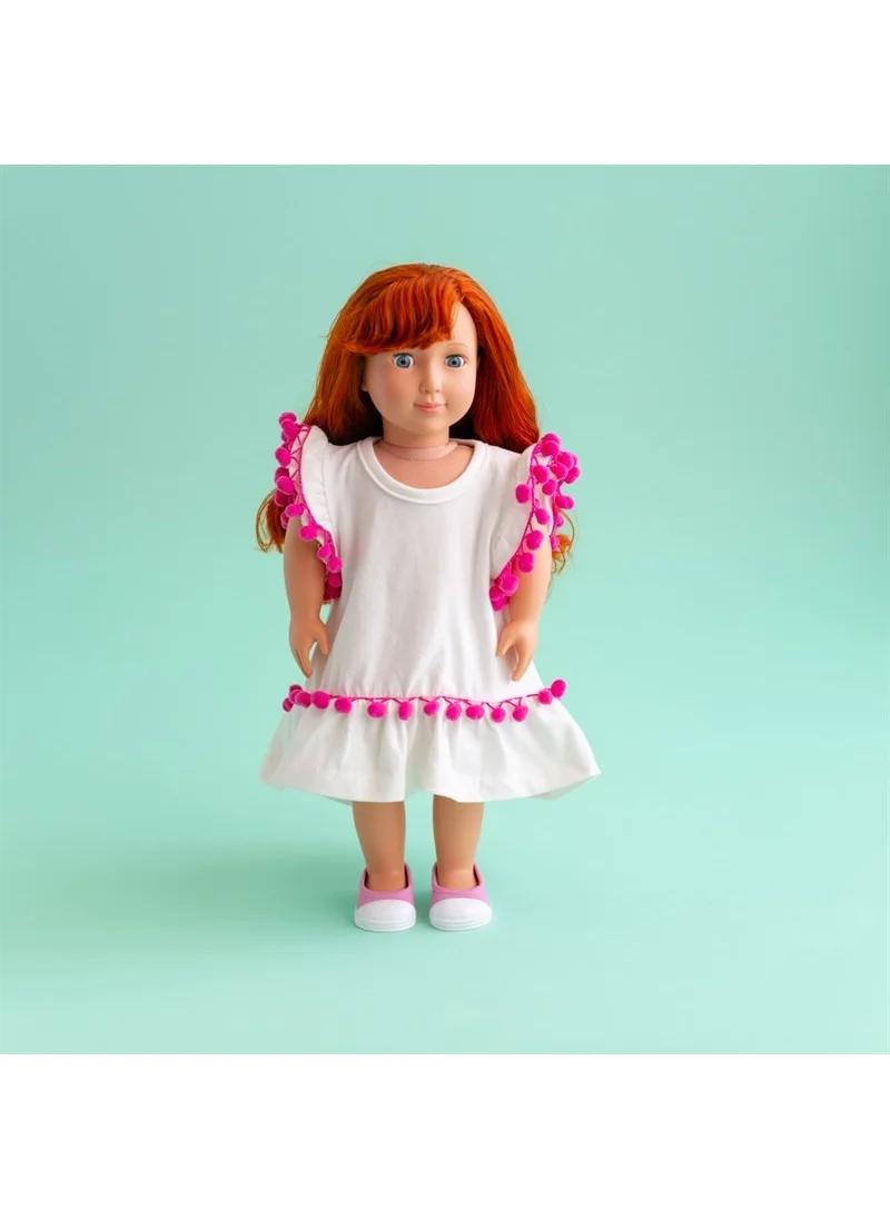 Isabel Abbey Baby and Me Dress - Ecru Pommy