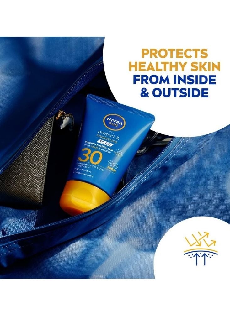 نيفيا كريم نيفيا للحماية والترطيب بعامل حماية ٣٠ - ٥٠ مل - واقي شمسي مقاوم للماء للوجه والجسم - Image 2