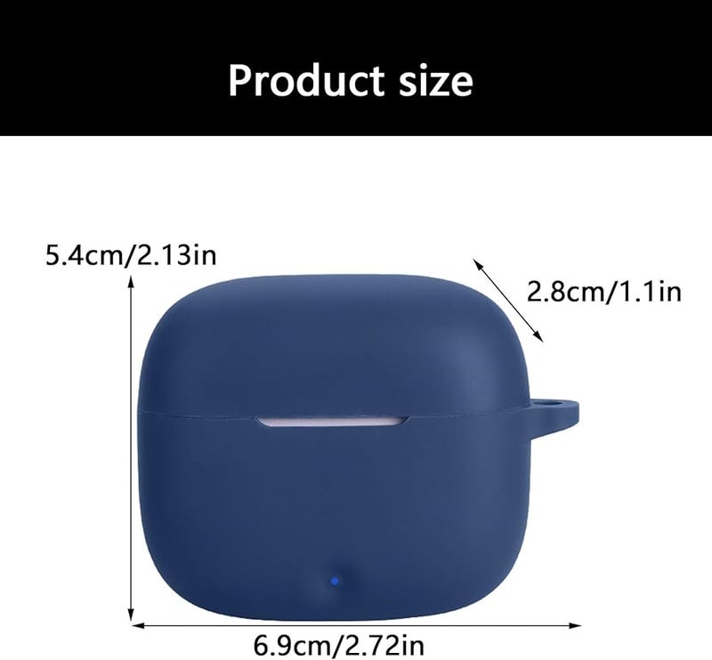 Dark Blue Flexible Shockproof Water Resistant Washable Earbud Case Cover For X7e Lite - Image 5