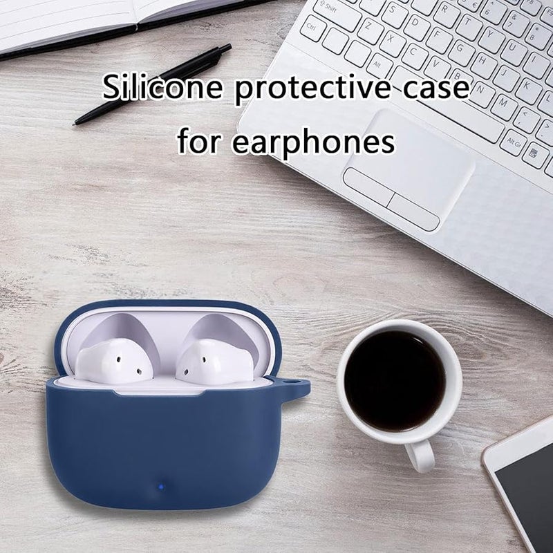 Dark Blue Flexible Shockproof Water Resistant Washable Earbud Case Cover For X7e Lite - Image 3