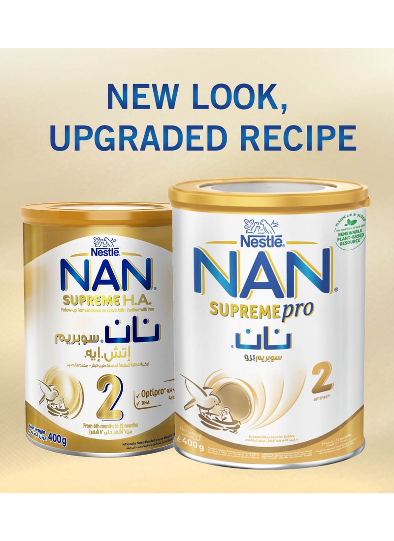 نان تركيبة حليب سوبرمي برو المرحلة 2 400جم  - Image 2