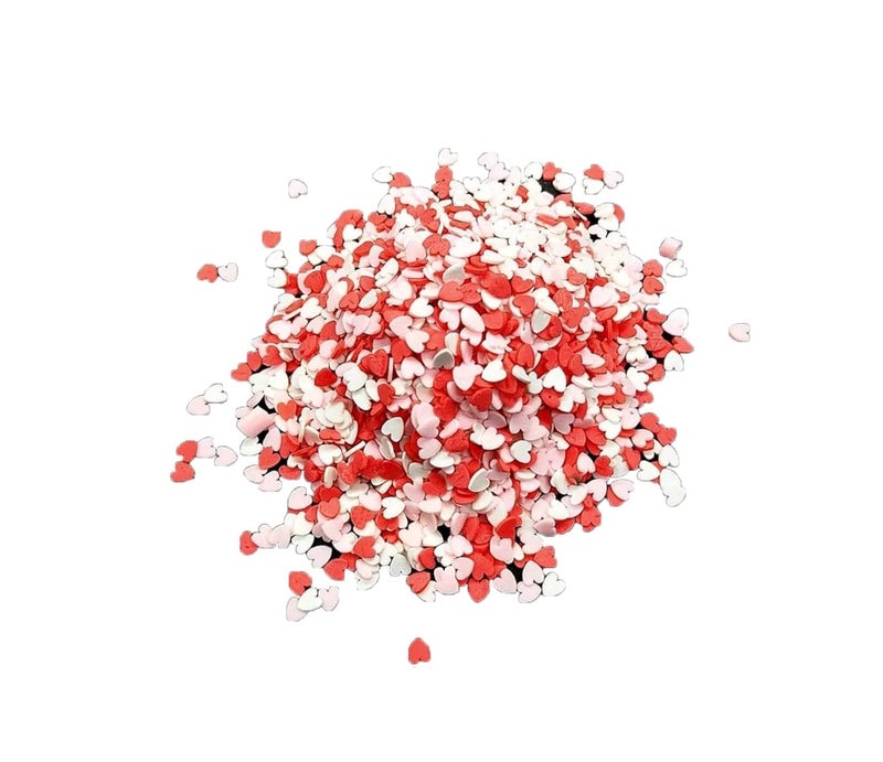 BestUBuy Heart Design Resin Charms for Resin Art Decoration DIY Art and Craft Red Pack of 30 grams