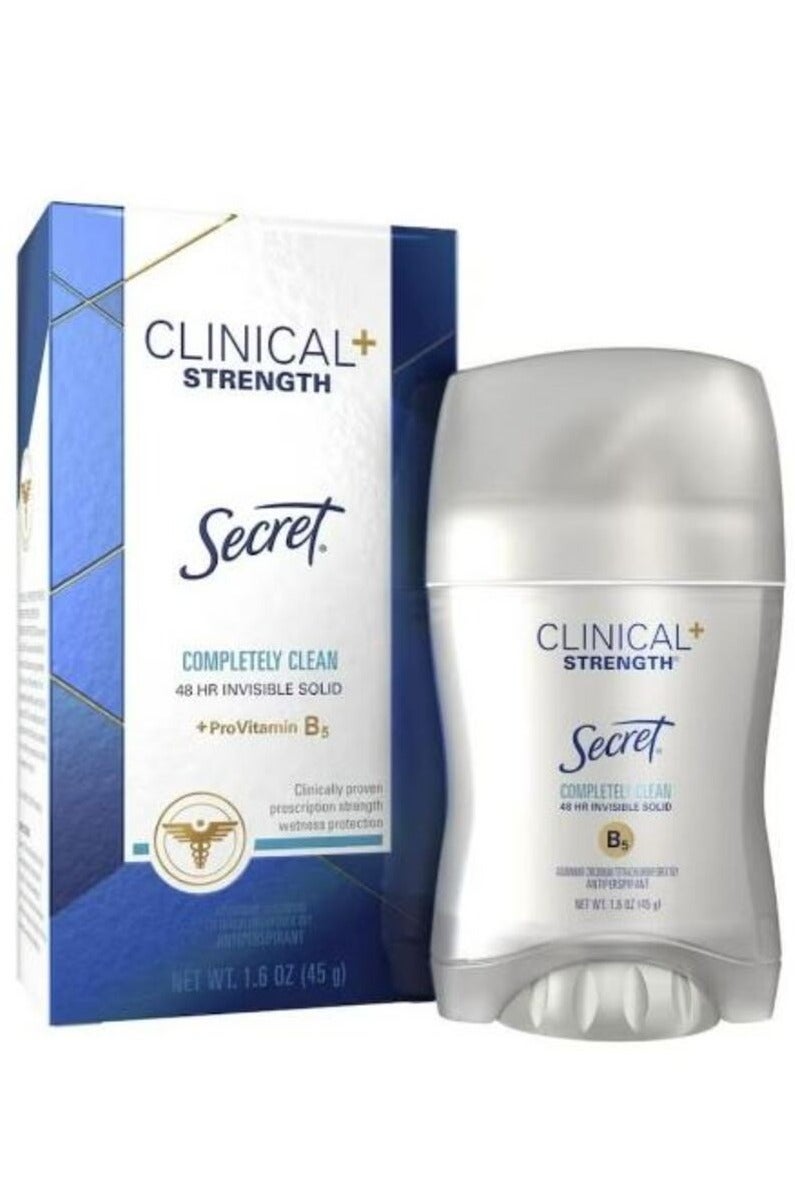 Secret Clinical Strength Antiperspirant Completely Clean 48H Protection 45g
