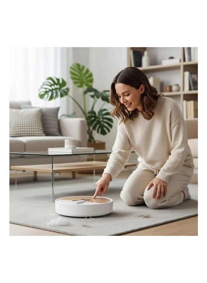 Ruay RA1 Smart Robot Vacuum Cleaner - 90-minute runtime, USB charging, high suction power with noise reduction feature - Image 5