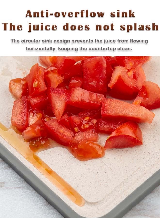 Kitchen Chopping Board, Cutting Boards for Kitchen, Multi Color Cutting Board Set, BPA Free, Dishwasher Safe, Plastic Cutting Boards for Meat, Vegetables, Fruits, Many Sizes - Image 4