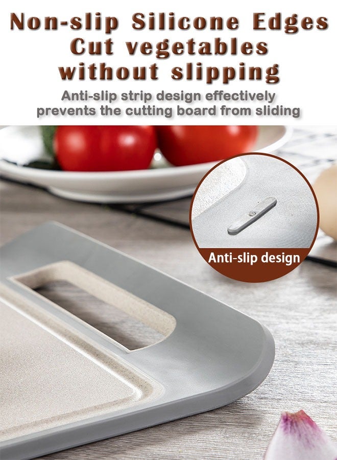 Kitchen Chopping Board, Cutting Boards for Kitchen, Multi Color Cutting Board Set, BPA Free, Dishwasher Safe, Plastic Cutting Boards for Meat, Vegetables, Fruits, Many Sizes - Image 5