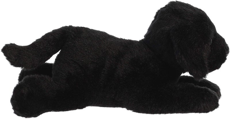 Aurora Adorable Flopsie Black Labrador Stuffed Animal - Playful Ease - Timeless Companions - Black 12 Inches - Image 2