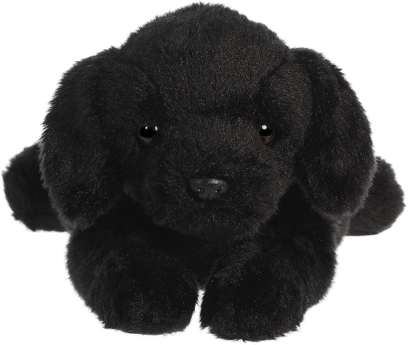 Aurora Adorable Flopsie Black Labrador Stuffed Animal - Playful Ease - Timeless Companions - Black 12 Inches - Image 3