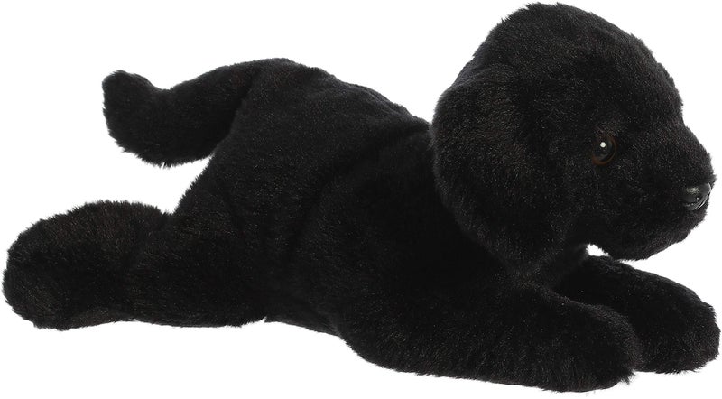 Aurora Adorable Flopsie Black Labrador Stuffed Animal - Playful Ease - Timeless Companions - Black 12 Inches - Image 1
