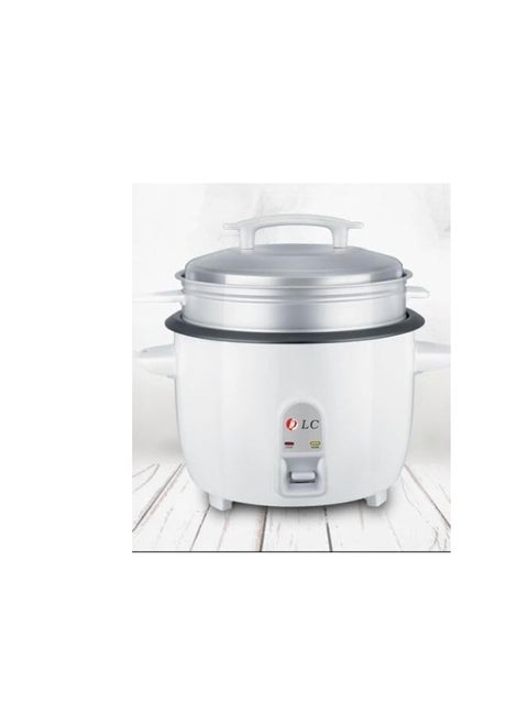 Rice Cooker, 1300W Power, 3.6L, Removable Non-Stick Bowl & Steaming Tray with Water Level Indicator, Glass Lid & Cool Touch for Healthy Meals, Easy to Use