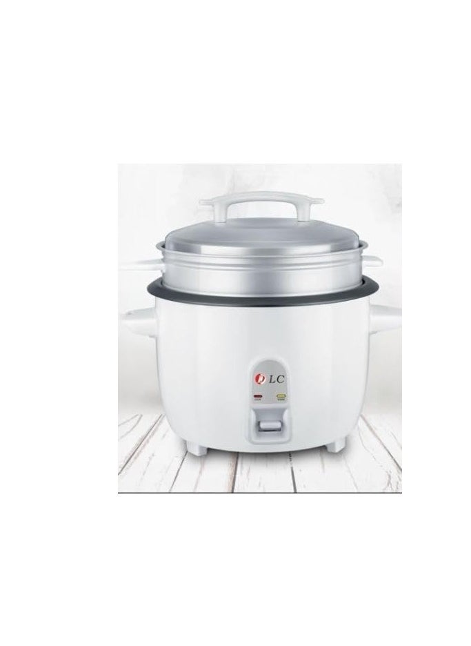 Generic Rice Cooker, 1300W Power, 3.6L, Removable Non-Stick Bowl & Steaming Tray with Water Level Indicator, Glass Lid & Cool Touch for Healthy Meals, Easy to Use  - Image 1