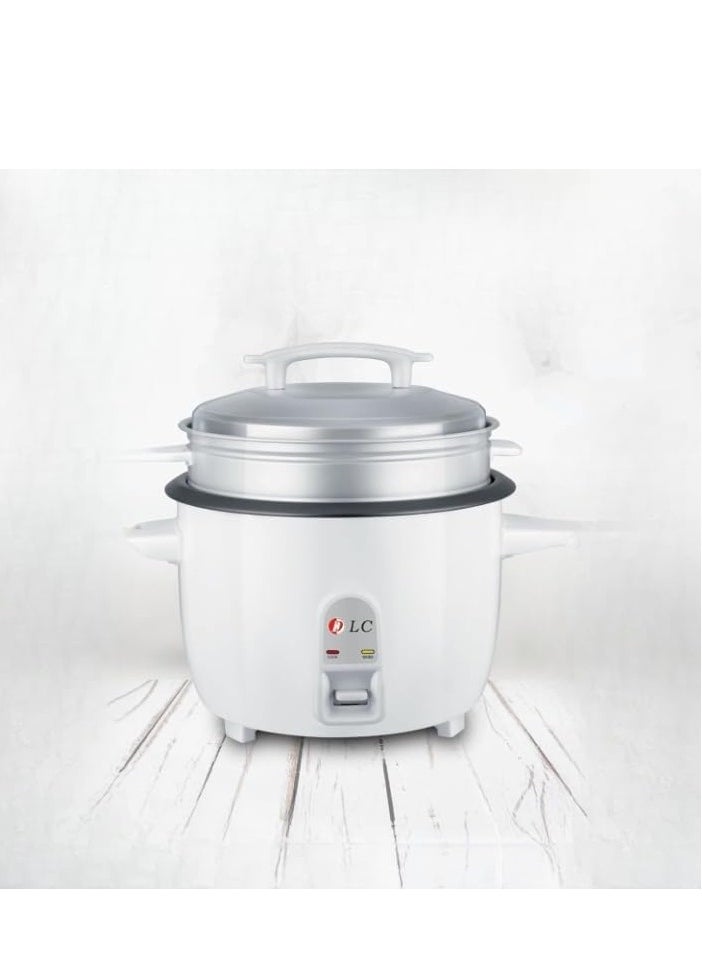Generic Rice Cooker, 1300W Power, 3.6L, Removable Non-Stick Bowl & Steaming Tray with Water Level Indicator, Glass Lid & Cool Touch for Healthy Meals, Easy to Use  - Image 2