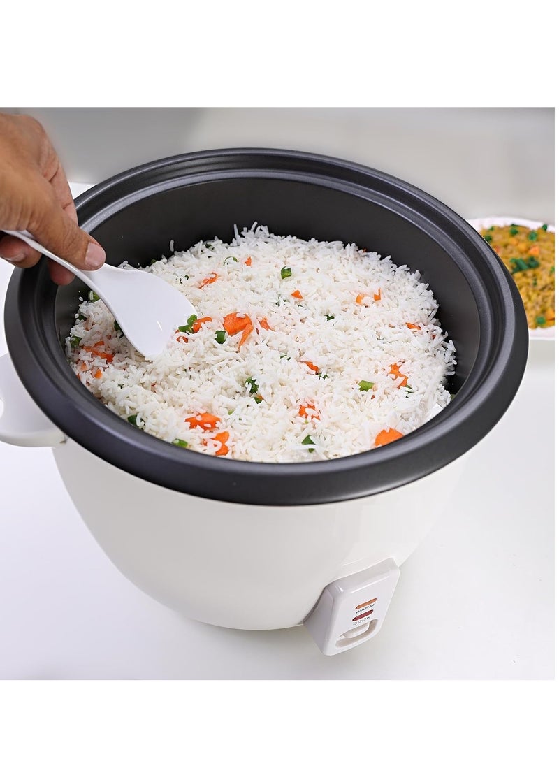 Generic Rice Cooker, 1300W Power, 3.6L, Removable Non-Stick Bowl & Steaming Tray with Water Level Indicator, Glass Lid & Cool Touch for Healthy Meals, Easy to Use  - Image 3