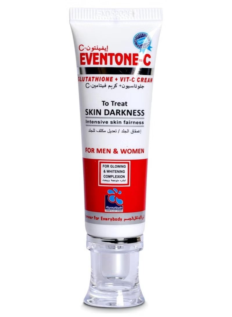 PharmaHealth Eventone-C L-Glutathione + Vitamin C Skin Fairness Cream for Men and Women, 30g - Image 1