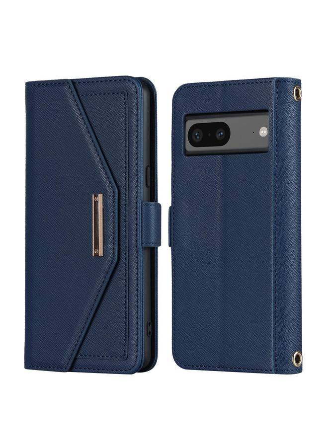 erorex Case For Google Pixel 9a Cross Texture Crossbody Lanyard Leather Phone Case - Image 2