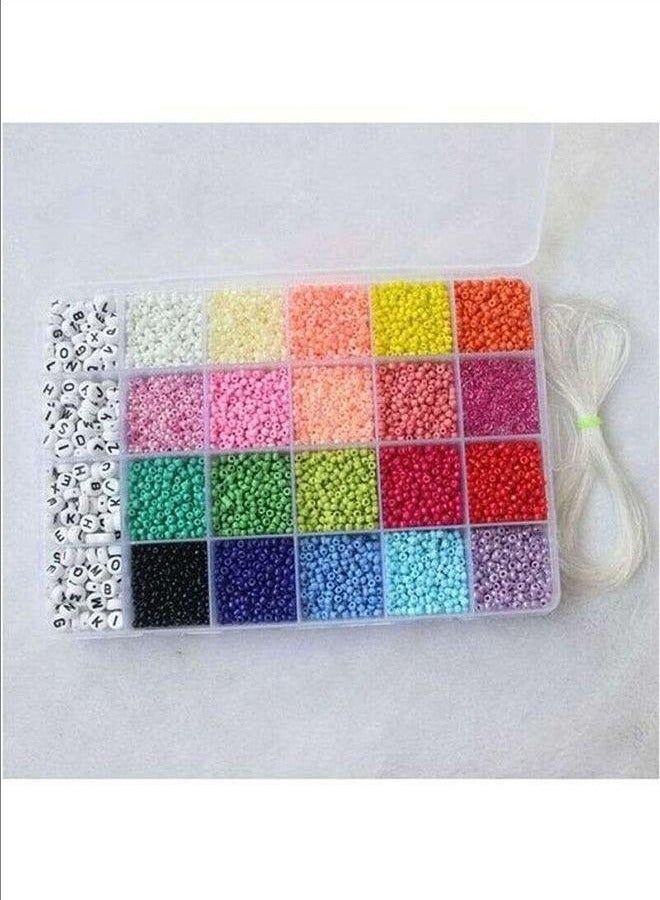3300 حبات ملونة صغيرة يمكن استخدامها للديكور ، الديكور ، التطريز ، الخياطة أو اليدوية.  - Image 1