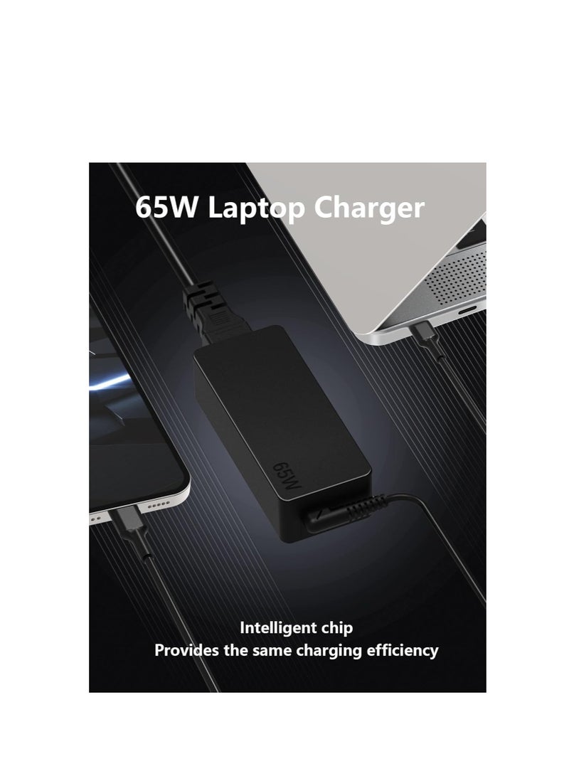Terabyte Universal 65W USB C Laptop Charger : for Huawei Lenovo HP Acer Asus Samsung Mac book pro Dell, Fast Type C AC Adapter Power Cord Replacement - Image 2