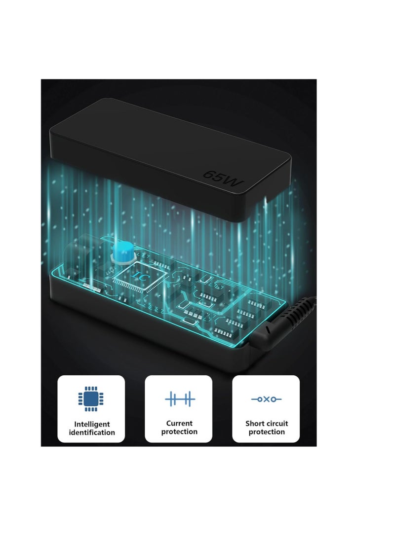 Terabyte Universal 65W USB C Laptop Charger : for Huawei Lenovo HP Acer Asus Samsung Mac book pro Dell, Fast Type C AC Adapter Power Cord Replacement - Image 4