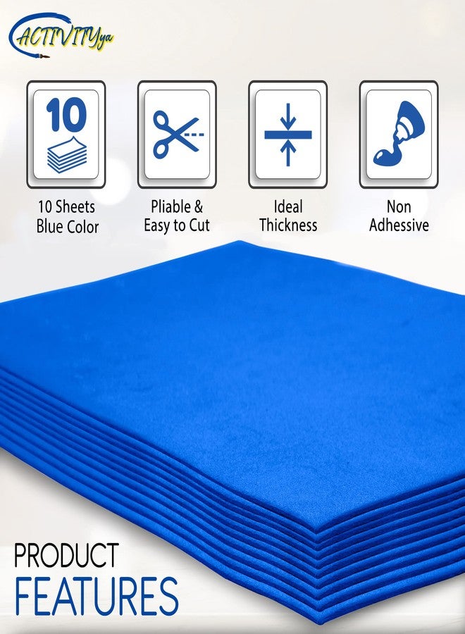 ACTIVITYYA Blue EVA Foam Sheets, 9 x 12 Inch, 2mm Thick Handicraft Foam Paper for Arts and Crafts, by ACTIVITYya - 10 Sheets - Image 4