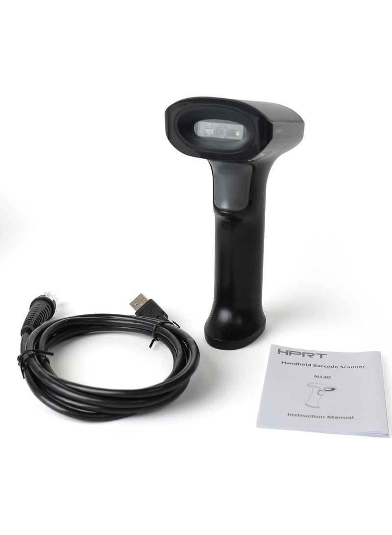 HPRT General Purpose Barcode Scanner,HPRT 1D 2D QR Code Scanner,Handheld UPC EAN Label Screen Reader with Android iOS Windows,USB Wired,Rechargeable for Retails Supermarket Warehouse Library - Image 2