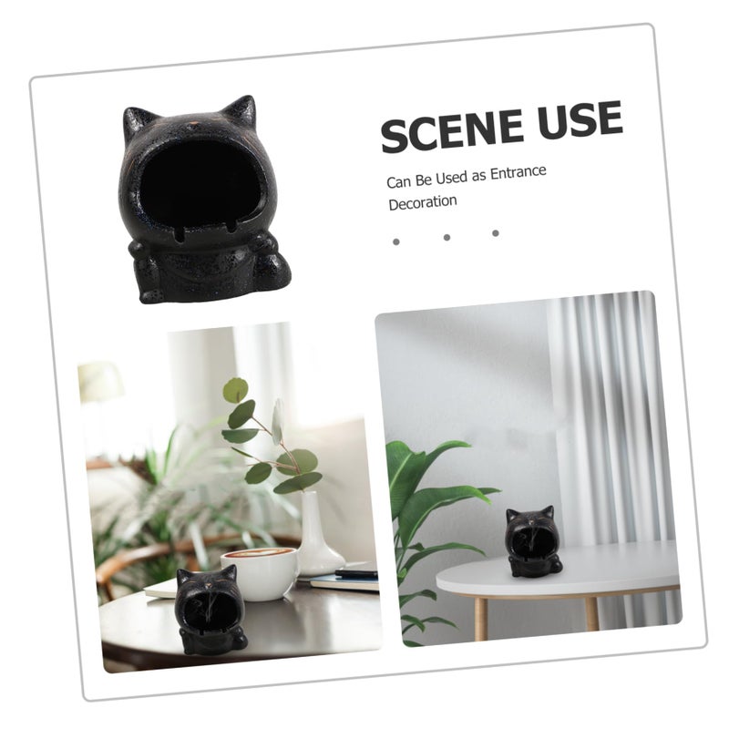 Ceramic Cat Ashtray For Indoor Outdoor Use With Spacious Capacity - Image 4