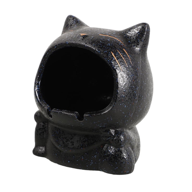 Ceramic Cat Ashtray For Indoor Outdoor Use With Spacious Capacity - Image 2