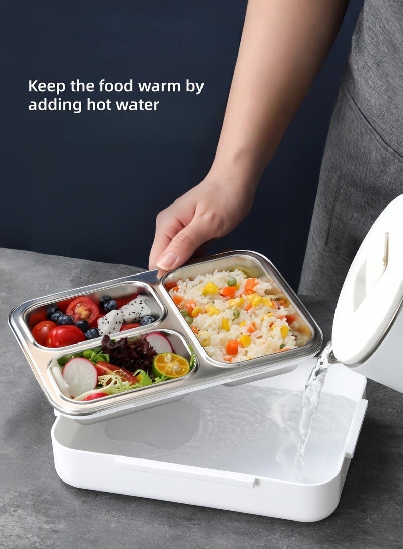 Beautiful Lunch Box, 304 Stainless Steel, Compartment Non Flavored Lunch Box, Sealed And Leak Proof Separate Visible Bento Preservation Box - Image 2