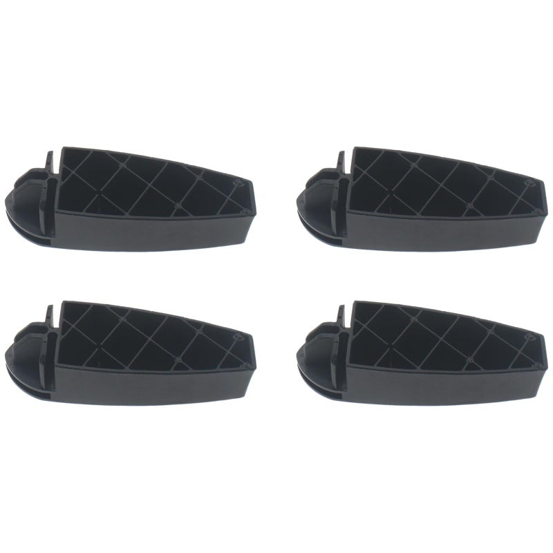 LBTODH 4 PCS Wire Cube Connectors Plastic High Foot Wardrobe Fastener Black Cabinet Cross Fixing Clip for Assembled Shoe Cabinets and Storage Cabinets - Image 5