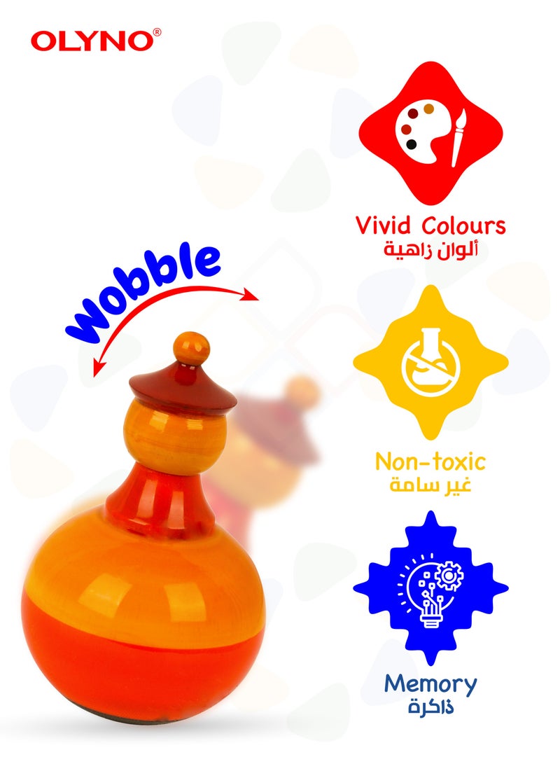 أولينو دمية بولي خشبية عاجية مصنوعة يدويًا من الخشب العاجي لتطوير الفضول والمهارات الحركية الدقيقة - Image 2