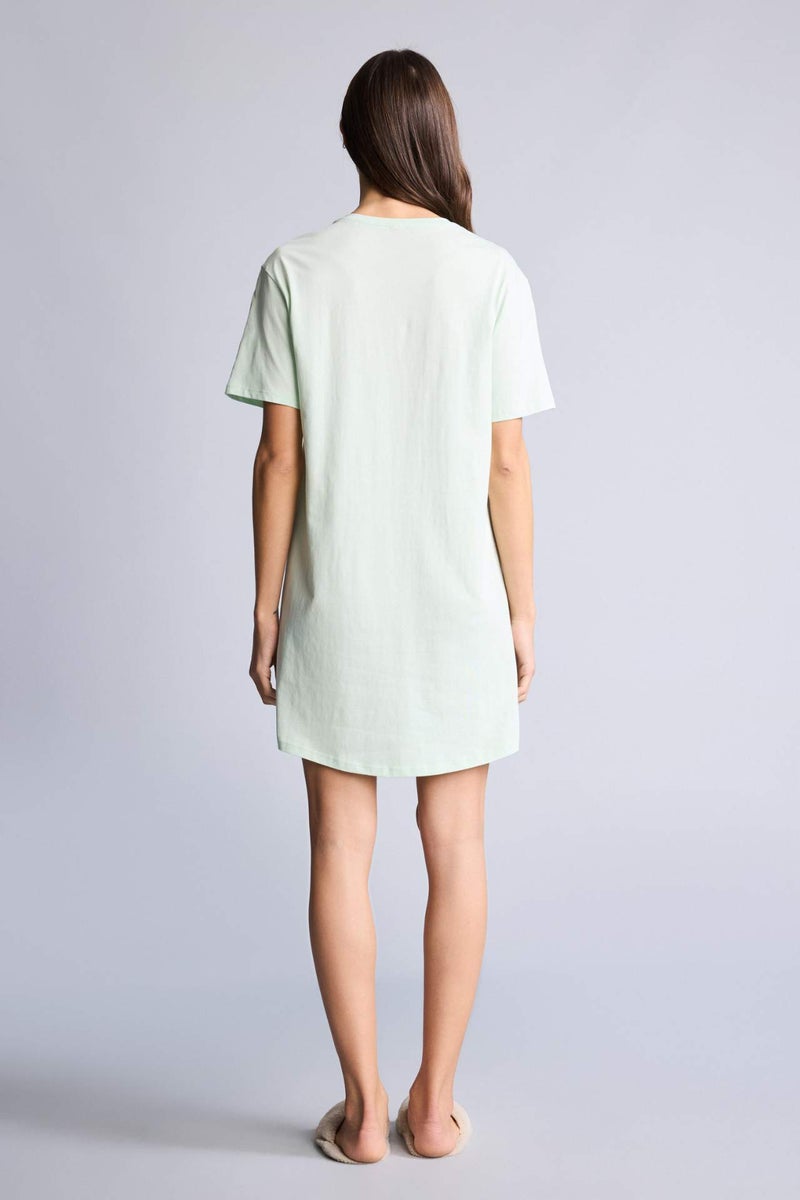 DeFacto Regular Fit Crew Neck Knitted Pyjamas Dress - Image 4