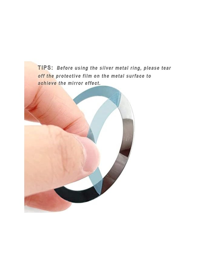 Sweet seven - seven Universal Metal Rings for MagSafe Wireless Charger - 16 Piece Magnetic Wireless Car Charger Kit - Black - Image 1