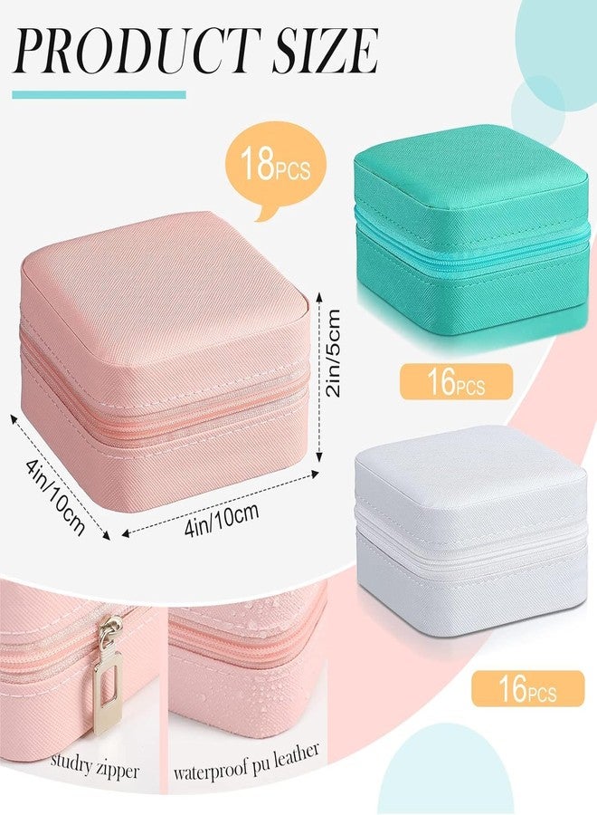 Kuruji Mini Jewelry Travel Case, PU Leather Organizer Box, Small Portable Jewellery Storage Holder for Womens Rings Earrings Necklaces Bracelets - Image 2