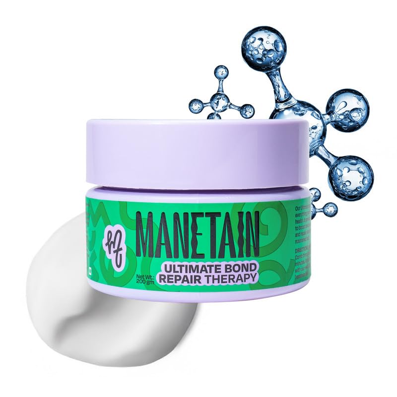 Manetain Ultimate Bond Repair Therapy 200gm | Deep Repair Curl Conditioner for Curly Hair Women & Men | Strengthening Conditioner for Frizzy Hair with FiberHance™, Plant Keratin & Ceramides | CG‑Friendly - Image 1