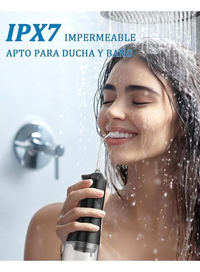 Cordless Oral Irrigator Portable Dental Water Flosser with 4 Modes and 5 Jet Tips USB Rechargeable Teeth Cleaner - Image 4