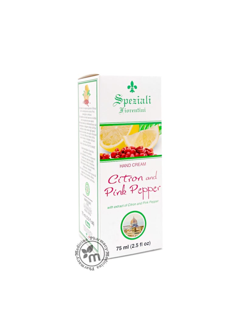 Hand Cream Citron & Pink Pepper, 75ml