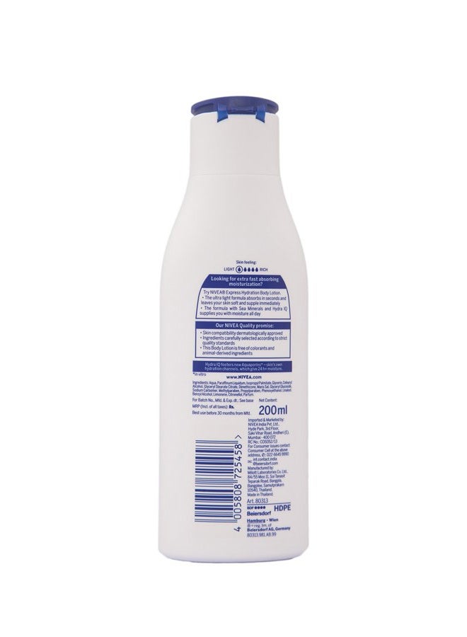 Nivea Express Hydration Body Lotion, 200ml - Image 2