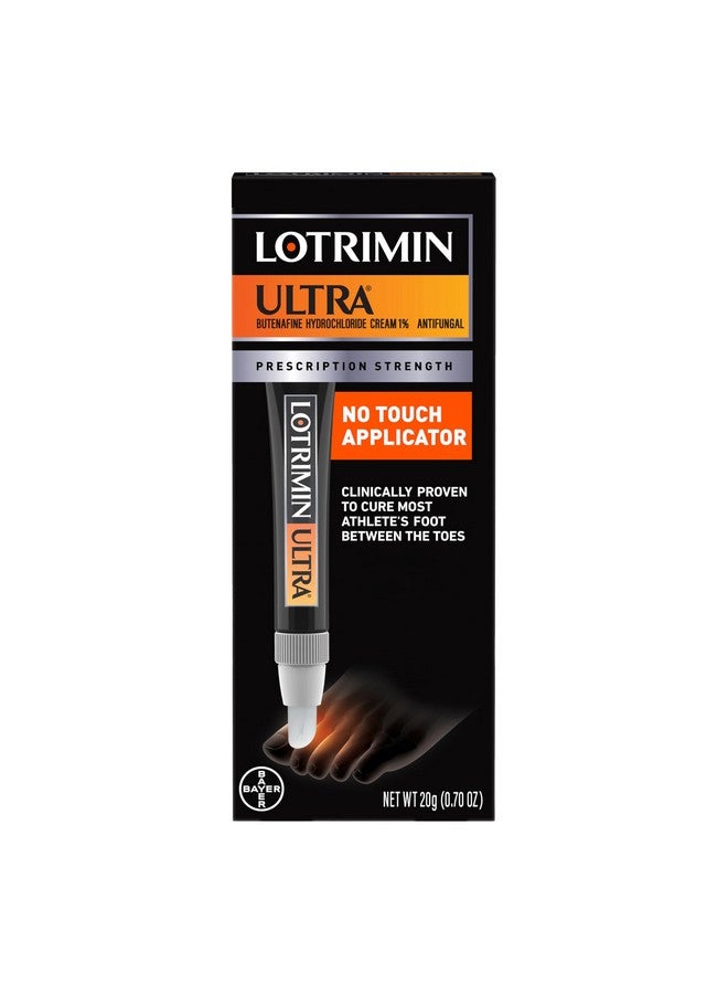 Lotrimin Lotrimin Ultra with No Touch Applicator,1 Week Athlete's Foot Treatment Cream. Prescription Strength Butenafine Hydrochloride 1%,Cures Most Athlete’s Foot Between Toes,Antifungal,0.7 oz (20 Grams) - Image 1