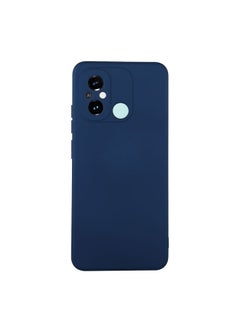 HuHa Case Cover For Xiaomi Poco C55 / Redmi 12C ENKAY Hat-Prince Liquid Silicone Shockproof Soft Phone Case Dark Blue 