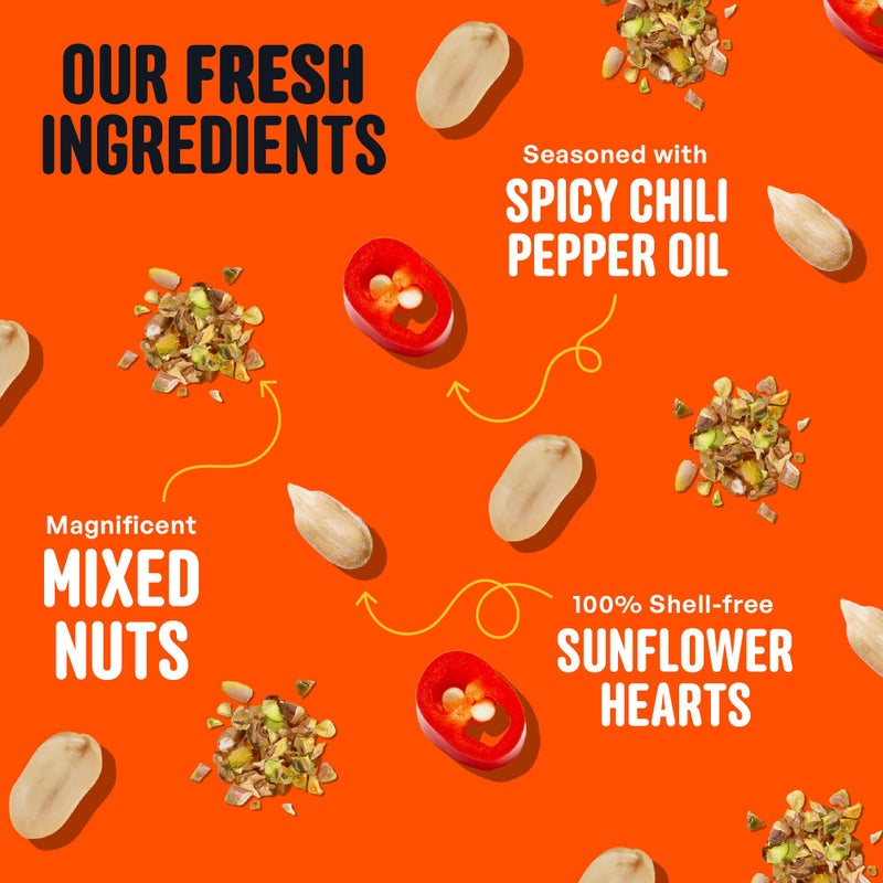 Cool Birds No Mess Sad Squirrels Hot Bird Seed - 10 lb. Spicy Shell-Free Blend with Peanuts, Sunflower Hearts & Chili Pepper Oil - No Waste, Squirrel-Resistant Bird Food for Outside Feeders - Image 3