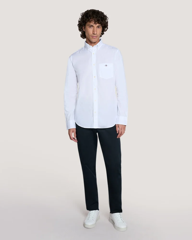 GANT Gant Men’S Poplin Shirt With Buttondown Collar