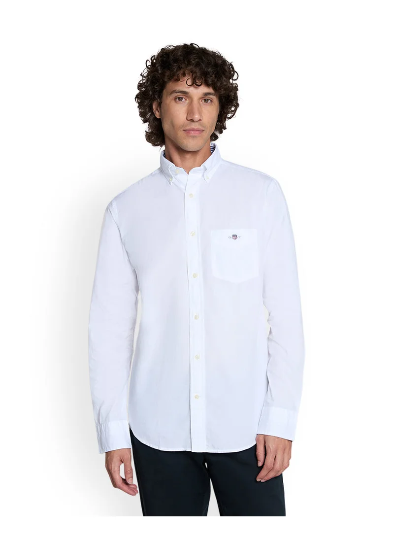 GANT Gant Men’S Poplin Shirt With Buttondown Collar