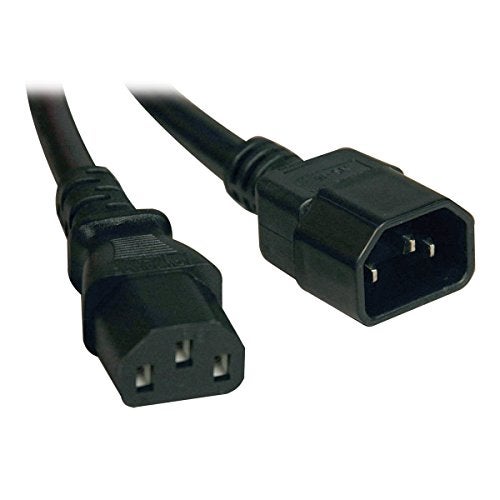 Tripp Lite Heavy-Duty Power Extension Cord 15A, 14AWG (IEC-320-C14 to IEC-320-C13) 18-in.(P005-18N) - Image 2