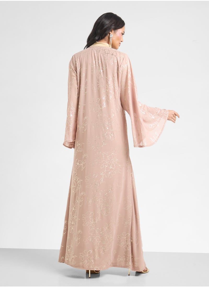 Khizana Printed Abaya  - Image 2