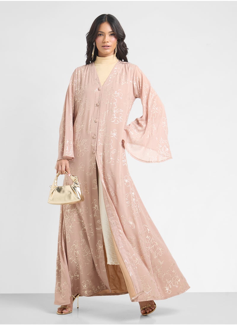 Khizana Printed Abaya  - Image 4