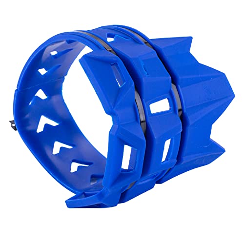 PRO CAKEN Motorcycle Universal Exhaust Heat Shield Cover Muffler Pipe Guard Leg Anti Hot Silencer Guard Anti-scalding Protector Ring For Muffler Tailpipe All Dirt Bike Off Road Motorbike-Blue - Image 4