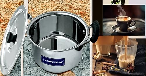 TENNYSON Stainless Steel STEW PotCooking Pot 20 G 1700 ML Capacity with LID - Image 1