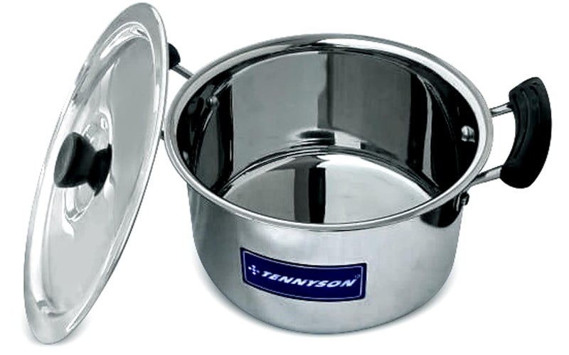 TENNYSON Stainless Steel STEW PotCooking Pot 20 G 1700 ML Capacity with LID - Image 4
