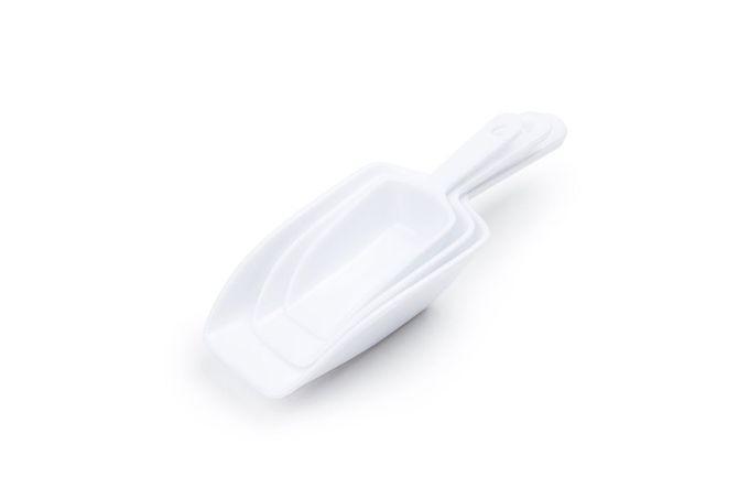 Fox Run Scoop Set, 9.25 x 3.75 x 1.75 inches, White - Image 1